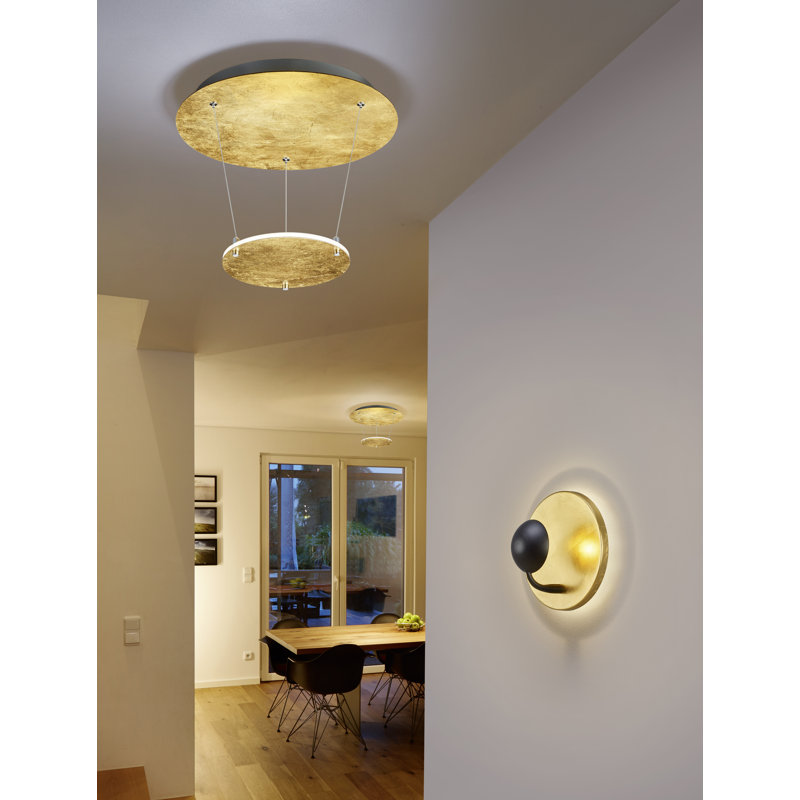 Mcandrews LED Armed Sconce, Gold, Black