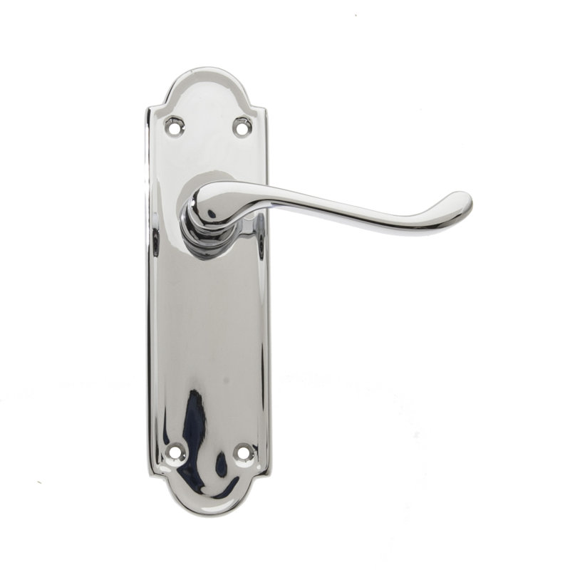 Amman Passage Door Handle, Polished Chrome