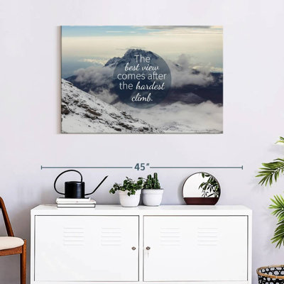 The Best View Quote Canvas Print