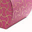 Boîte à bijoux de voyage avec rangement à 2 tiroirs et motif texturé ondulé, rose