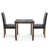 Medium Brown Table with Black Chair