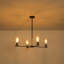 Lustre contemporain en verre transparent Quartet