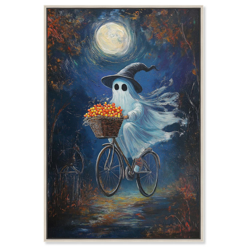 «Ghost Rider», reproduction d'art sur toile par Art Remedy, cadre argenté, 24 x 36, Cadre argenté, H 37 po x l 25 po
