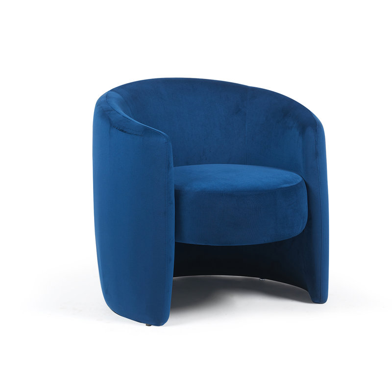 Dylan Velvet Occasional Chair, Dark Navy