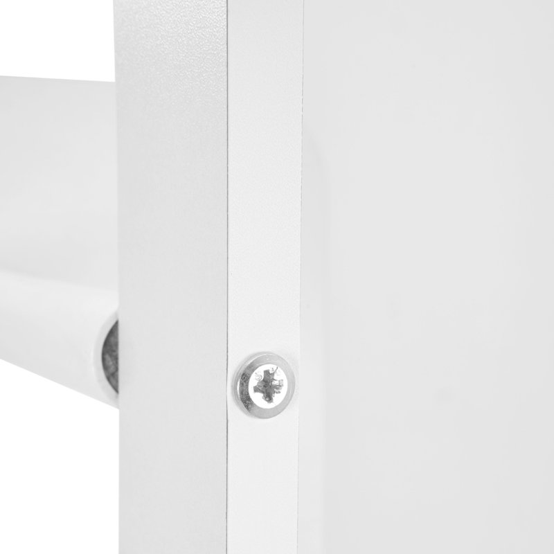 Square Floor Mirror, White