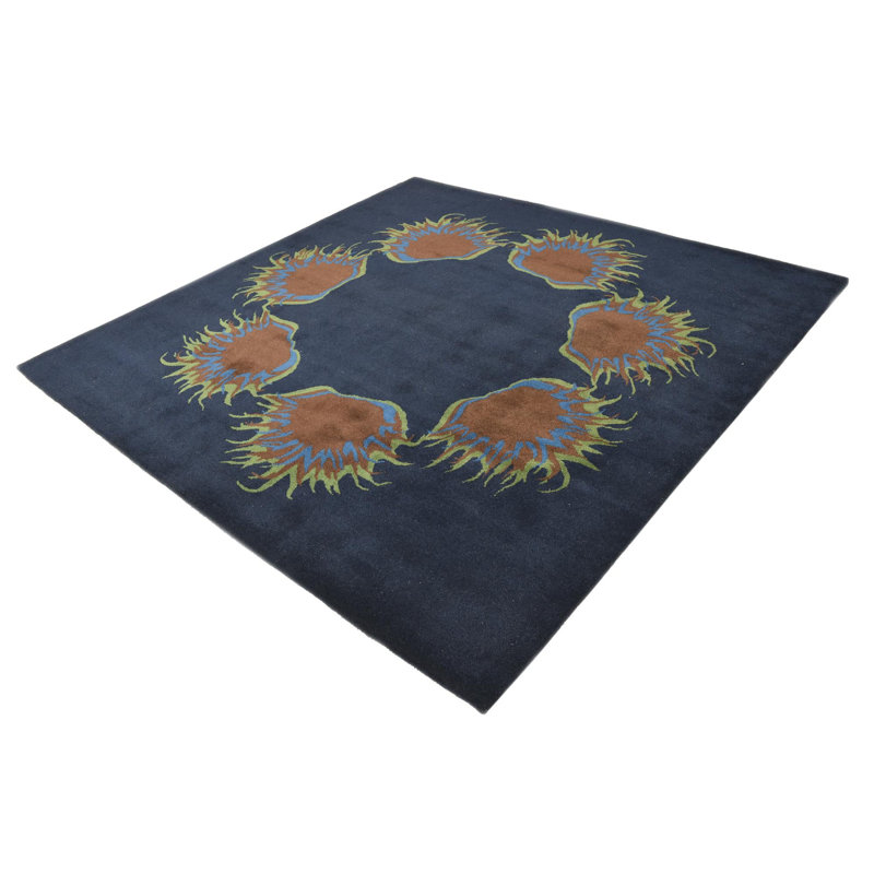 Square Otto Navy Blue Rug