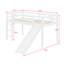 Lit mezzanine bas avec glissade, échelle, barrières de sécurité-1291202838