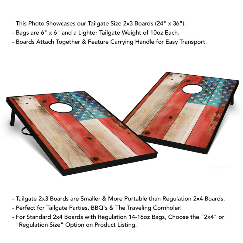 Ensemble de cornhole 2 'x 3'