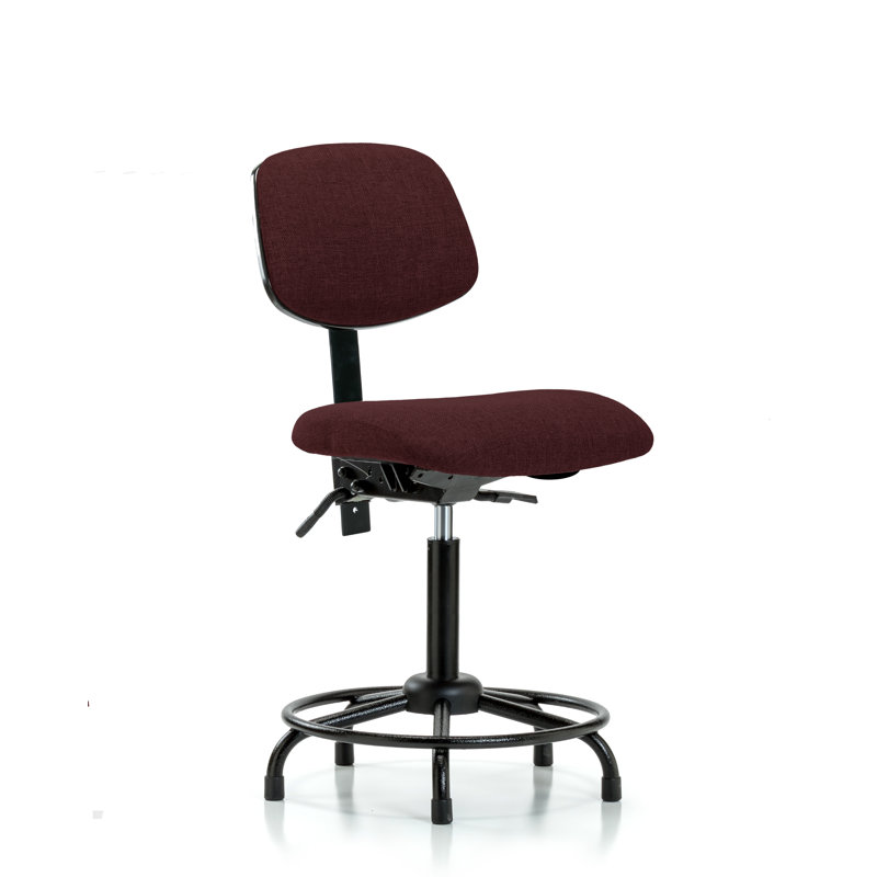 Chaise de dessinateur ergonomique Baines, Non, Bourgogne, Inclus