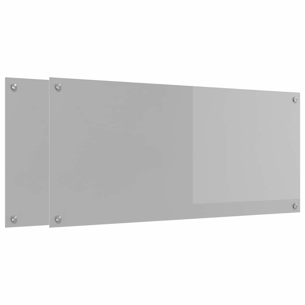 Vidaxl Kitchen Backsplash White 80 X 40 Cm Tempered Glass