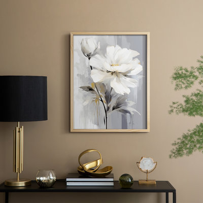 FLORAL Series CDXLIII Framed Print - Solid Wood