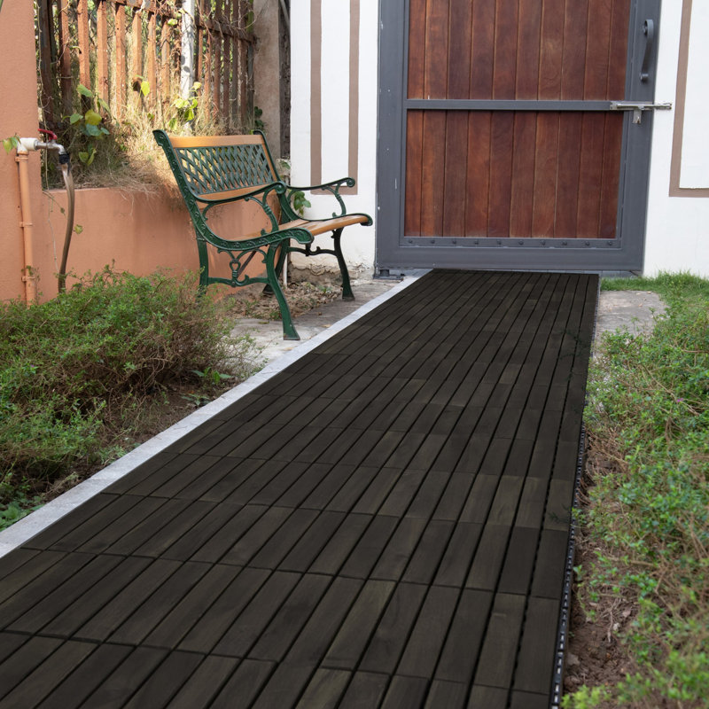 Interlocking Deck Tiles Checker Pattern