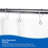 Kenney Rust-Resistant Metal Shower Curtain Rings, Chrome
