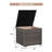 Sunsitt 28.7'' W 88 Gallons Water Resistant Wicker Deck Box-73211061