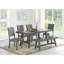 Contemporary Style 1Pc Dining Bench Grey Color Wooden Seat Dining Room Bench(Only Includs Bench)