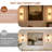 Dimmable Hardwired Wall Sconces, 23.7" Modern Bathroom Vanity Lights with Clear Glass & Bulbs, Wall Mount Fixtures for Bedroom Mirror Living Room Hallway-1615514285