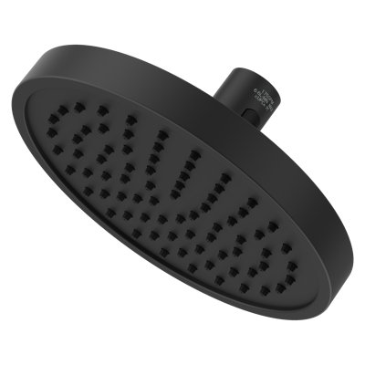 Pomme de douche Contempra ronde à connexion rapide en tache noire matte anti-taches Contextra (12)