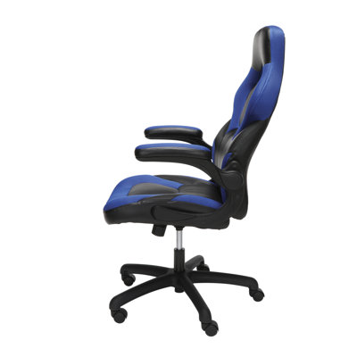 RESPAWN 3085 Ergonomic Gaming Chair for Adults, High Back Office Chair with Headrest and Flip Up Arms, Leather Racing Style Gaming Seat with Lumbar Support, Video Game Computer Desk Seat