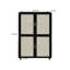 Armoire à 4 portes, avec 4 tablettes intérieures réglables, armoire de rangement-107145815
