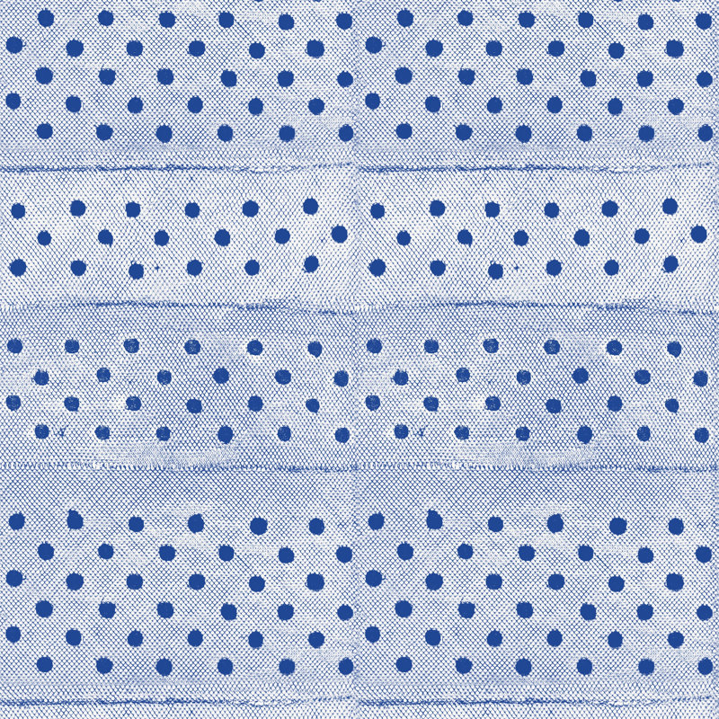 Mrs Paranjape Papers Stitched 10' L x 24" W Wallpaper Roll, Peel & Stick, Self-adhesive, Yves Blue