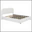 Lit plateforme tapissier Teddy avec système de rangement hydraulique, alliant confort et commodité pour les chambres modernes.-220310327-220310324