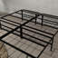 Base de lit plateforme en acier noir - structure, installation en 5 minutes, hauteur de 14 pouces, base de matelas entièrement compatible, surélevée, surélevée, assemblage d'outils, supporte jusqu'à 2000 livres, sans sommier-130574714