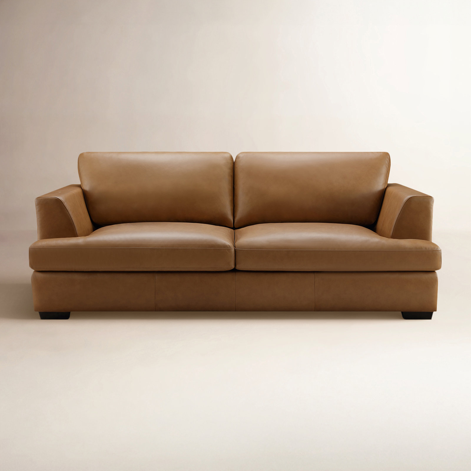 Braiden Leather Sofa, Camel, Camel