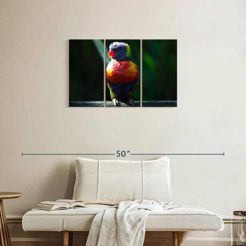 Brampt Sunlit Rainbow Lorikeet, 20" H x 33" W