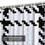 Rideau de douche noir et blanc avec 12 crochets Buffalo-246679379