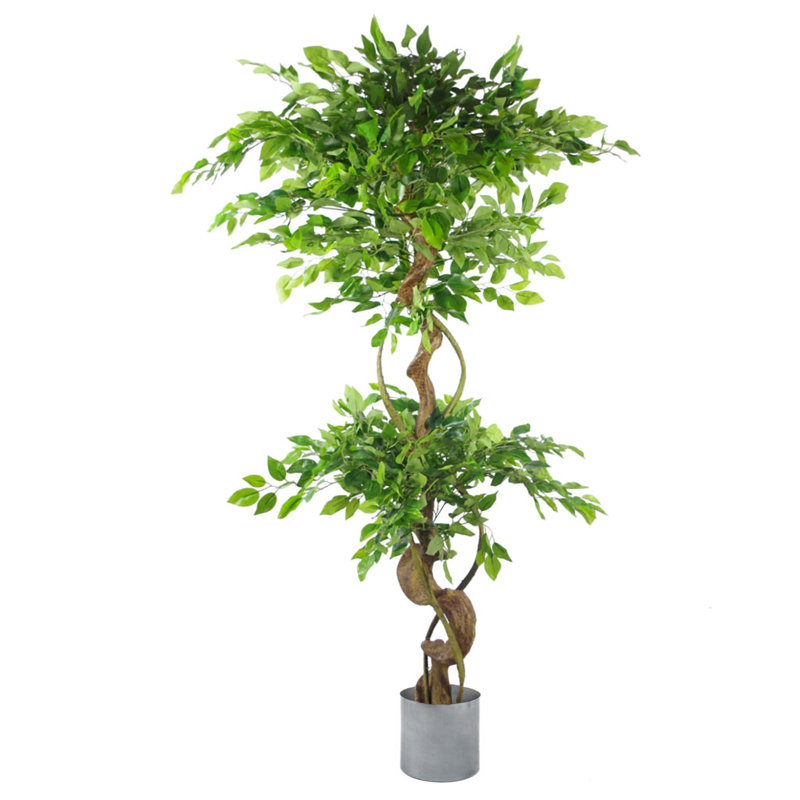 Faux Ficus Tree, Silver, 150cm H x 40cm W x 40cm D