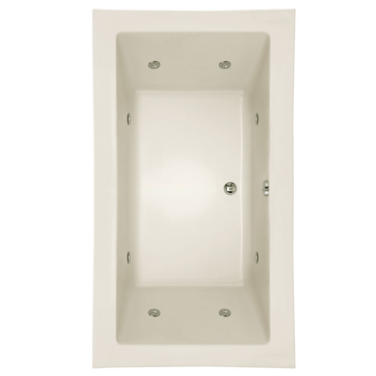 Kayla 74'' x 42'' Drop-In Acrylic Bathtub
