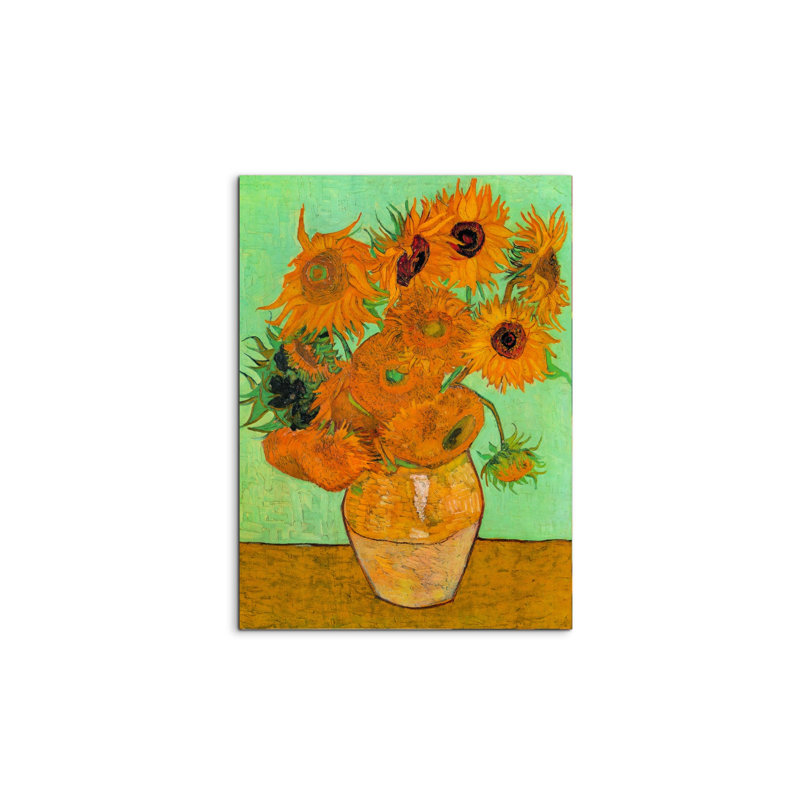 Sunflowers I 77.5cm H x 58cm W MetalArt Materic Aluminum Satin Effect, Frameless Panel, Lightweight Ready to Hang