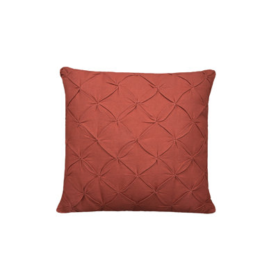 Diamond Tuck Solid Square Throw Pillow