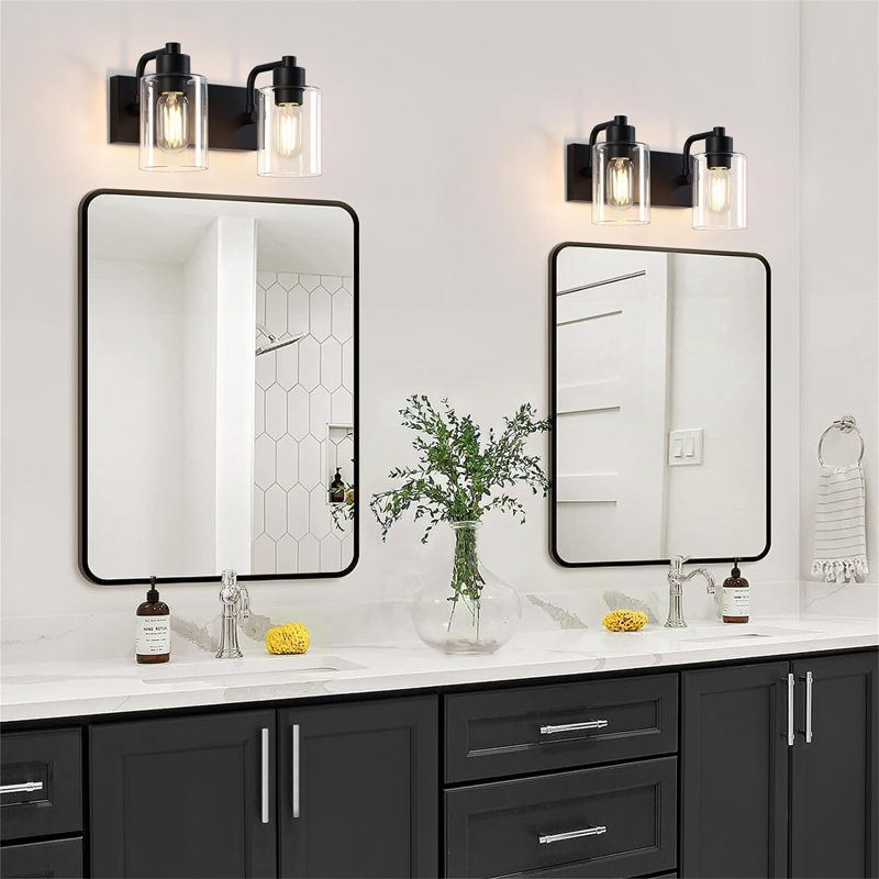 Dimmable Vanity Light, 2, Matte Black