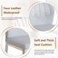 Chaises de salle à manger ergonomiques en cuir synthétique, structure en métal, élégance moderne pour la maison