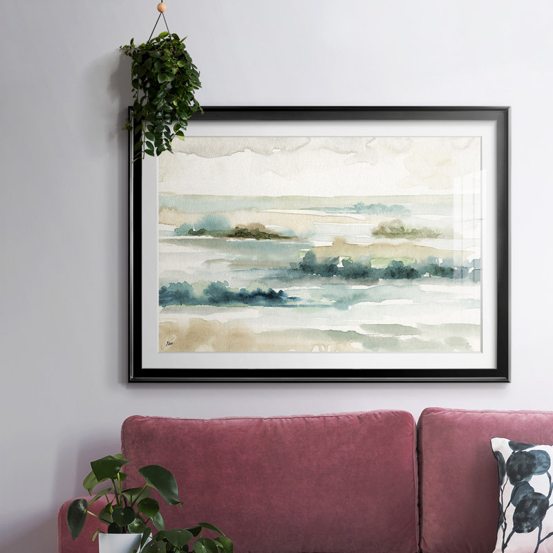 Panorama pastel, H 15 po x l 21 po x P 1,5 po, Noir
