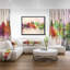 « memphis horizon », peinture sur toile encadrée-26661624