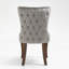 Chaise d'appoint rembourrée en velours Ellias-1542981117