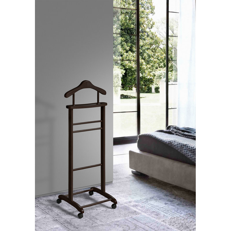 Ahearn Freestanding Valet Stand, Wenge