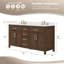 Ensemble de meuble-lavabo double 66 po Beckett-128067268-128067258