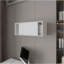Armoire flottante blanche avec porte coulissante