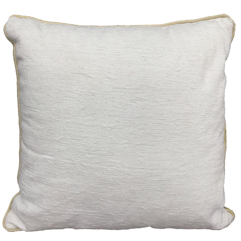 Rectangular Cushion, White/Gold Mix