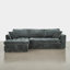 Canapé modulaire de 109 po avec support en nuage doux et tissu chenille-293319670-293319434