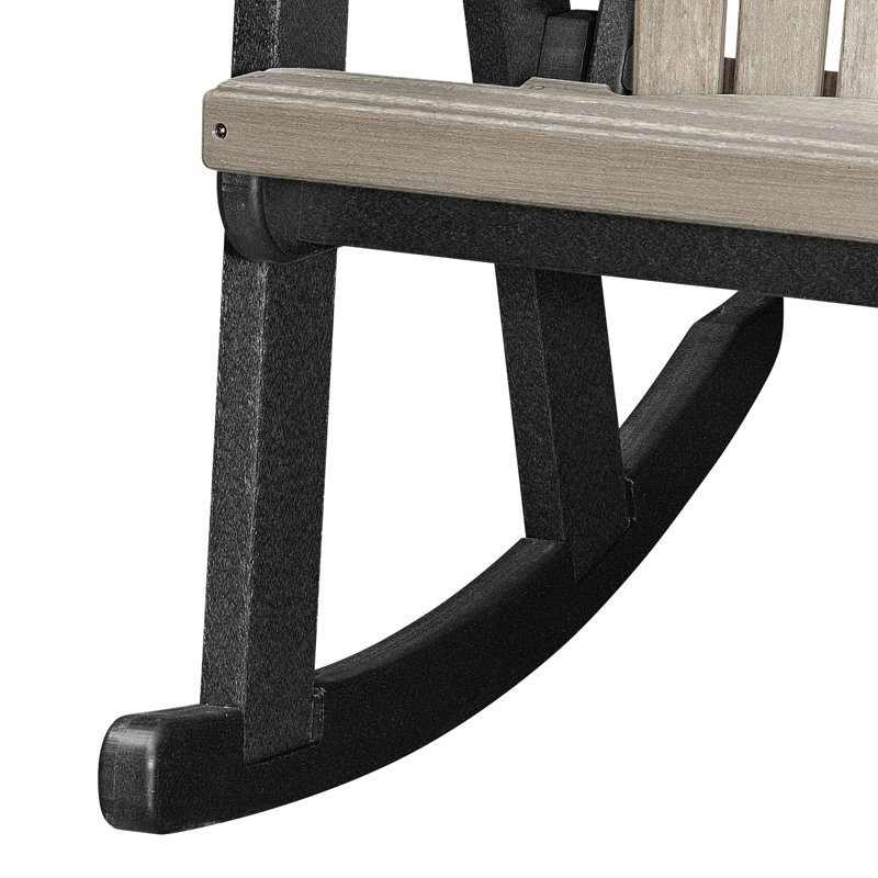 Beraud Outdoor Adirondack Chair, Cream/Black