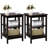 3-Tier Wooden End Table with Side Bars-1396702398