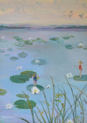 Dreamy Lily Pad Girls Print, Size, Format, Frame Color