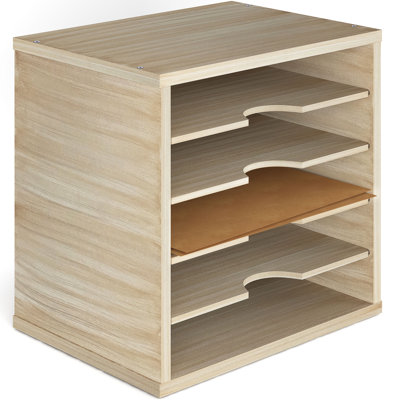 Logan Stackable 5-Tier Paper, Mail and File Organizer