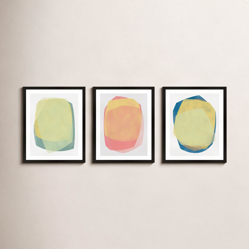 Eclipse 1-3 Painting by Jacques Pilon, 30" H x 72" W, Black