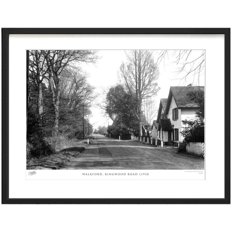 Walkford, Ringwood Road C1950 by Francis Frith - Single Picture Frame Print, 45cm H x 60cm W x 2.3cm D