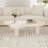 Small Space Cloud Coffee Table, 47" White Kid & Pet Safe Table with Soft Round Edges for Modern Living Room, Easy Assembly Accent Table